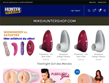 Tablet Screenshot of mikehuntershop.com